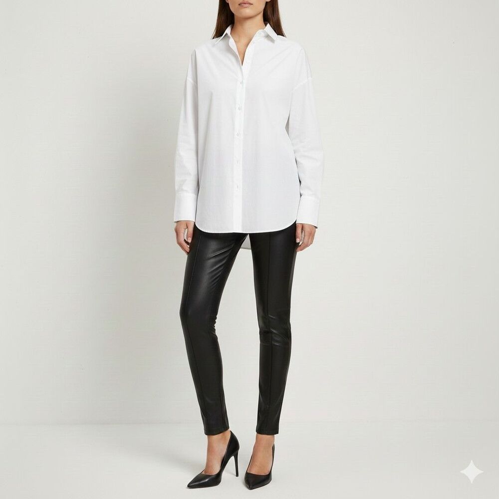 MOHITO faux Leather Curvy Leggins. European XL With Side Zipper